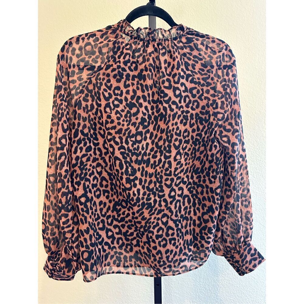 Generation Love Noa Blouse in Speckled Leopard Size S - Picture 3 of 6